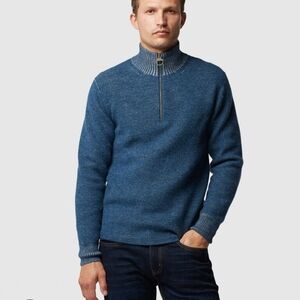 Rodd & Gunn Men's Teal Zip-Up Sweater